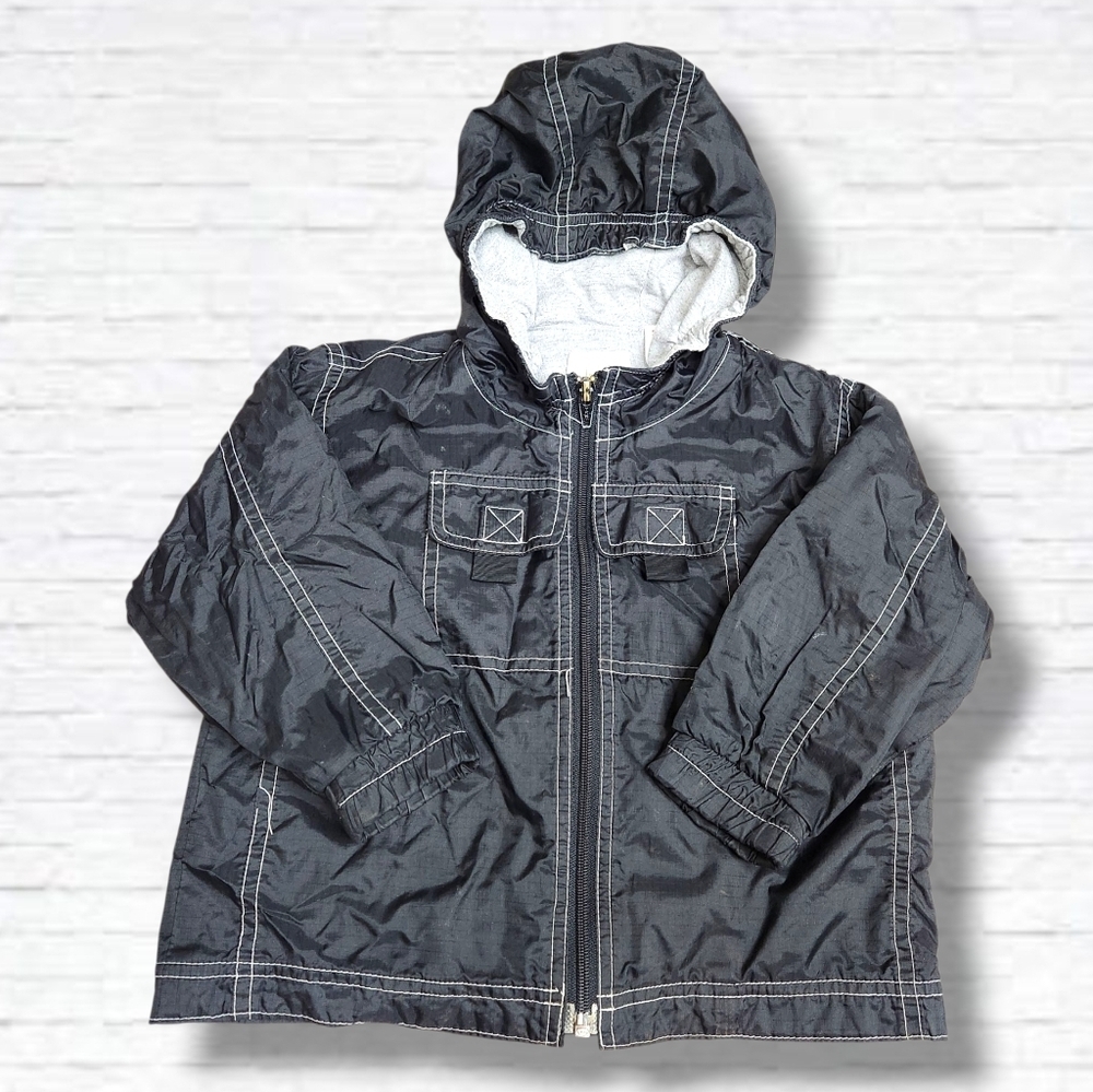 Gap Baby Black Hooded Rainjacket Size 3T